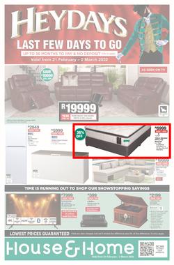 House & Home : Heydays (21 February - 02 March 2022), page 1