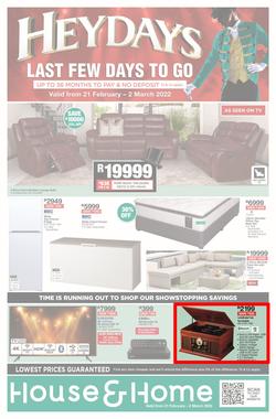 House & Home : Heydays (21 February - 02 March 2022), page 1
