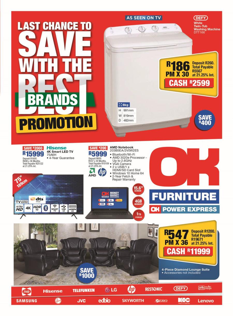 washing machine for sale at ok furniture