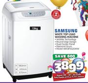 Samsung 13kg White Top Load Washing Machine WA13F5S2UWW