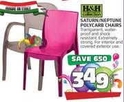 H&H Collection Saturn/Neptune Polycarb Chairs Each
