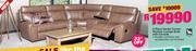 5 Piece Hunter Corner Recliner Lounge Suite With Console
