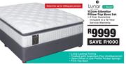 Lunar 152cm Gibraltar Pillow Top Queen Base Set