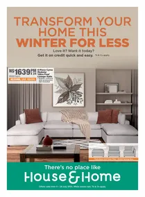 House & Home Namabia : Transform Your Home This Winter (8 July - 28 July 2024)