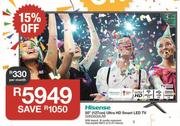 Hisense 50" (127cm) Ultra HD Smart LED TV 50N3000UW