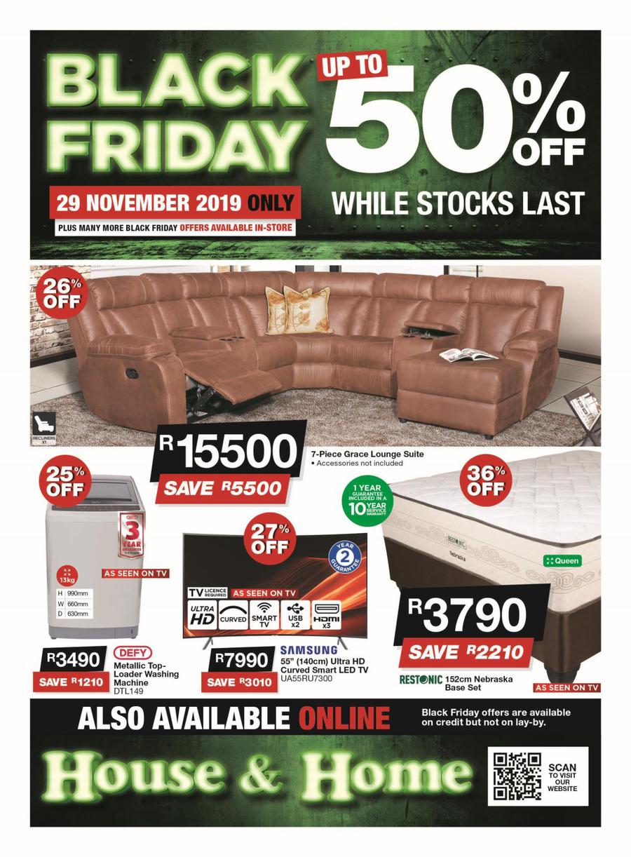 House & Home : Black Friday (29 Nov 2019 Only! While Stocks Last