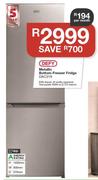 Defy 192Ltr Metallic Bottom Freezer Fridge DAC319