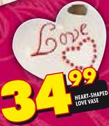 Heart-Shaped Love Vase