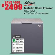 UNIVA - Metallic Chest Freezer- UC210M