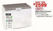 DEFY White Chest Freezer - DMF470 CF210