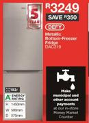 Defy 192L Metallic Bottom Freezer Fridge DAC319