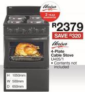 Univa 4-Plate Cable Stove U405/1