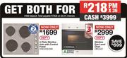 Defy 4-Plate Slimline Hob With Control Panel+Defy Slimline Eye-Level Oven-For Both