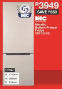 KIC Metallic Bottom Freezer Fridge KBF635ME