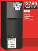 KIC 170L Metallic Top Freezer Fridge KTF518/1BL