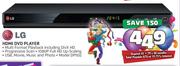 LG HDMI DVD Player DP932