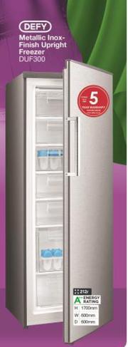Defy upright hotsell freezer duf300