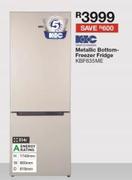 KIC 314Ltr Metallic Bottom Freezer Fridge KBF635ME