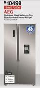 AEG 514Ltr Stainless Steel Water On Tap Side By Side Freezer Fridge RXB55211NX