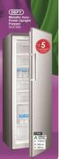 Defy 212Ltr Metallic Inox Finish Upright Freezer DUF300
