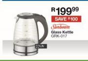Sunbeam 1.7Ltr Glass Kettle GRK-017