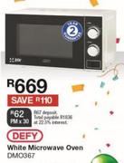 Defy White Microwave Oven DMO367