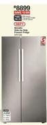 Defy Metallic Side By Side Freezer Fridge DEE436