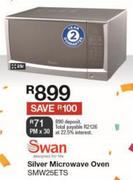 Swan Silver Microwave Oven SMW25ETS