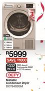 Defy Metallic Condenser Dryer DCY8402GM