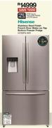 Hisense Stainless Steel Finish French Door Water On Tap Bottom Freezer Fridge H720FS WD