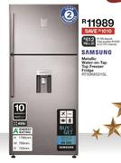 Samsung 499Ltr Metallic Water On Tap Top Freezer Fridge RT50K6531SL