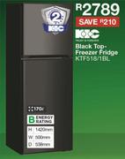 KIC Black Top Freezer/Fridge - KTF518/1BL 
