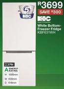 KIC White Bottom Freezer/Fridge - KBF631WH
