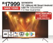 Skyworth 43" (108cm) 4K Smart Android LED TV 43STD6500