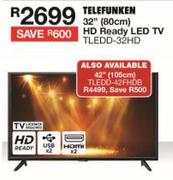 Telefunken 42" (105cm) HD Ready LED TV TLEDD-42FHDB
