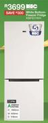 KIC 276Ltr White Bottom Freezer Fridge KBF631WH