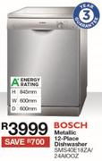 Bosch Metallic 12 Place Dishwasher SMS40E18ZA/24AIOOZ