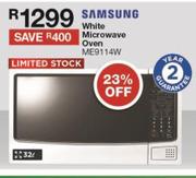 Samsung 32Ltr White Microwave Oven ME9114W