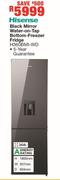 Hisense 268Ltr Black Mirror Water-On-Tap Bottom-Freezer Fridge H360BMI-WD