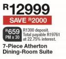 7 Piece Atherton Dining Room Suite
