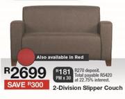 2 Division Slipper Couch