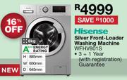 HISENSE Silver Front Loader Washing Machine - WFHV801S