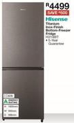 Hisense 223Ltr Titanium Inox-Finish Bottom-Freezer Fridge H310BIT