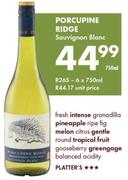 Porcupine Ridge Sauvignon Blanc-6x750ml