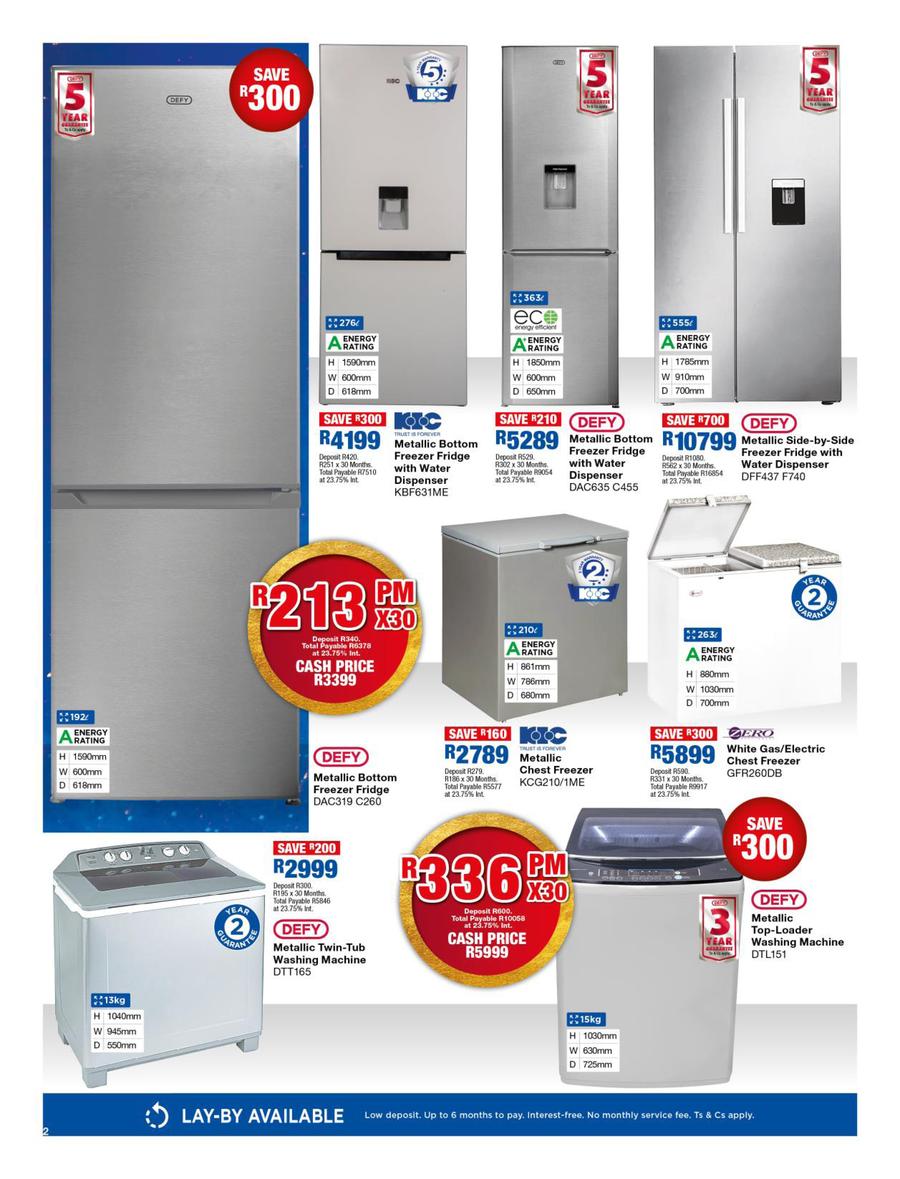 ok furniture fridge specials