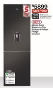 Defy 348Ltr Mirror Door Water On Tap Bottom Freezer Fridge DAC652