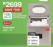 Icemaker 15Kg ZBC-15