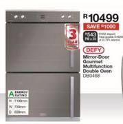 Defy Mirror Door Gourmet Multifunction Double Oven DBO468