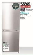 Hisense 230Ltr Inox Finish Bottom Freezer Fridge H299BI