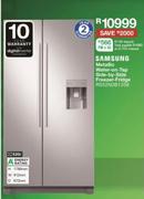 Samsung 520Ltr Metallic Water On Tap Side By Side Freezer Fridge RS52N3B13S8